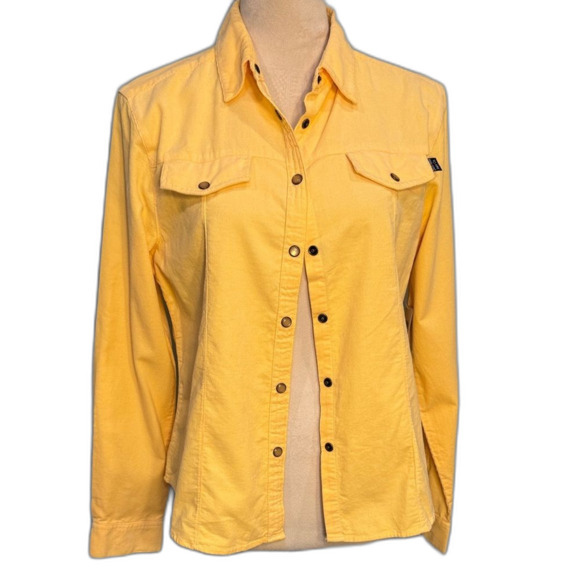 Duck Head Jeans Co. yellow corduroy shirt Size PS - Picture 2 of 6